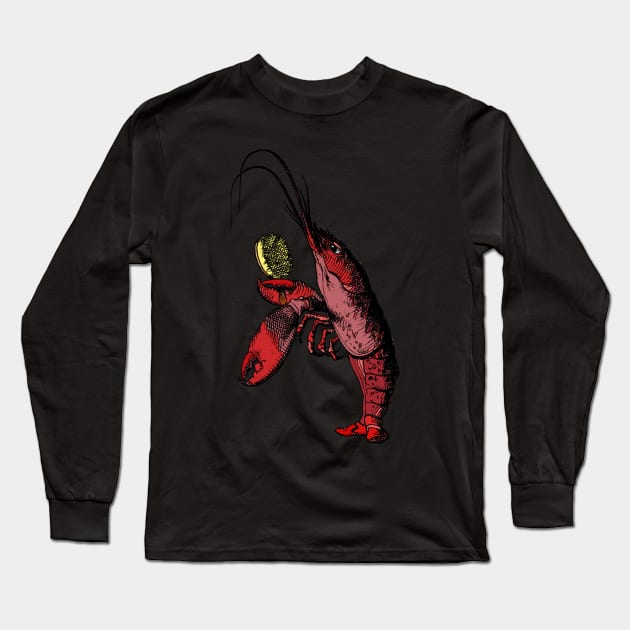 Lobster Quadrille Long Sleeve T-Shirt by MandyE